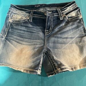 Miss Me Faded Blue Cropped Jeans